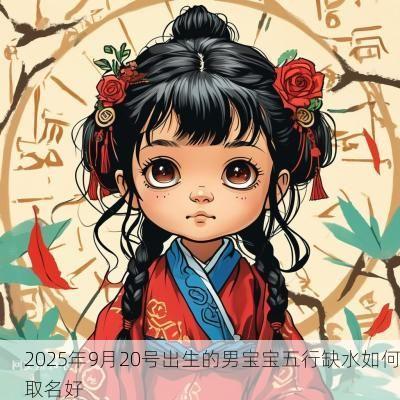 2025年9月20号出生的男宝宝五行缺水如何取名好