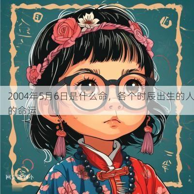 2004年5月6日是什么命，各个时辰出生的人的命运