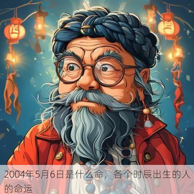 2004年5月6日是什么命，各个时辰出生的人的命运