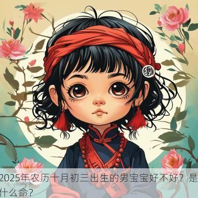 2025年农历十月初三出生的男宝宝好不好？是什么命？