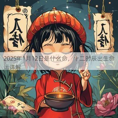 2025年1月12日是什么命，十二时辰出生命运详解