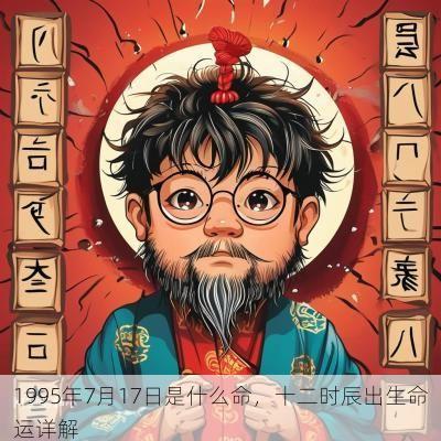 1995年7月17日是什么命，十二时辰出生命运详解