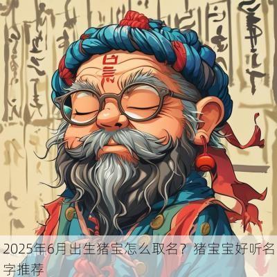 2025年6月出生猪宝怎么取名？猪宝宝好听名字推荐