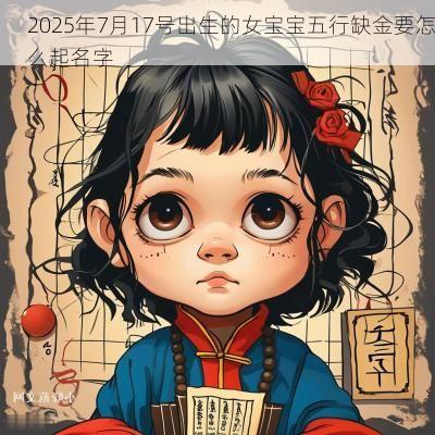 2025年7月17号出生的女宝宝五行缺金要怎么起名字 2025年7月17号出生的女宝宝五行缺金要怎么起名字