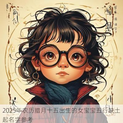 2025年农历腊月十五出生的女宝宝五行缺土起名字参考