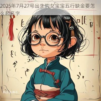 2025年7月27号出生的女宝宝五行缺金要怎么起名字