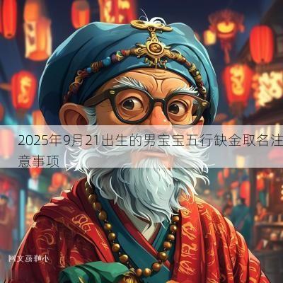 2025年9月21出生的男宝宝五行缺金取名注意事项