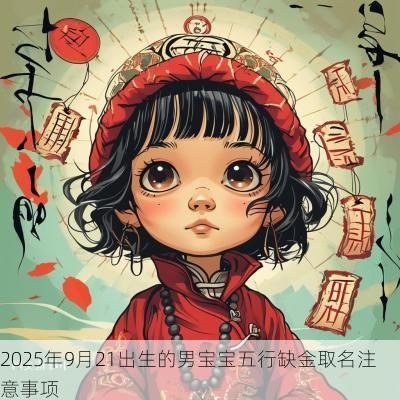 2025年9月21出生的男宝宝五行缺金取名注意事项