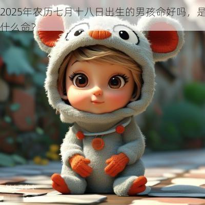 2025年农历七月十八日出生的男孩命好吗，是什么命？