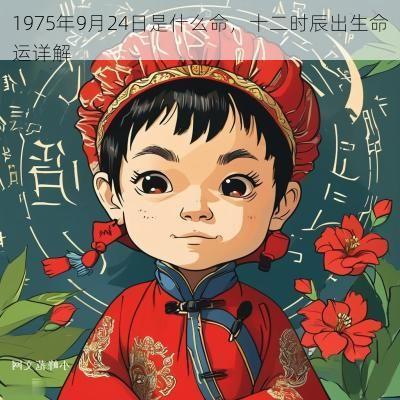 1975年9月24日是什么命,十二时辰出生命运详解 1975年9月24日是什么命,十二时辰出生命运详解