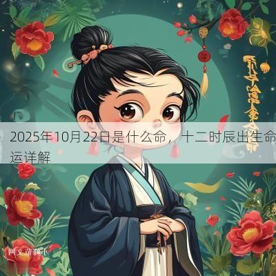 2025年10月22日是什么命，十二时辰出生命运详解