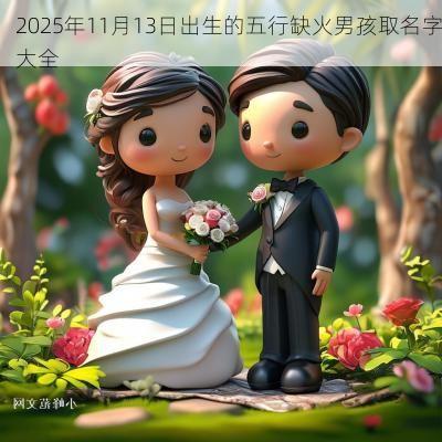 2025年11月13日出生的五行缺火男孩取名字大全