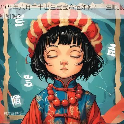 2025年八月二十出生宝宝命运如何？一生顺顺利利吗？