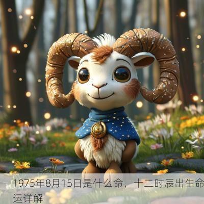 1975年8月15日是什么命，十二时辰出生命运详解