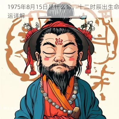 1975年8月15日是什么命，十二时辰出生命运详解