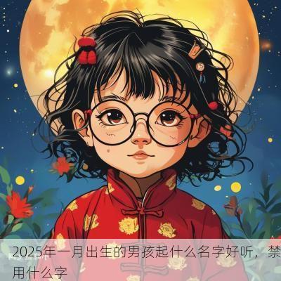 2025年一月出生的男孩起什么名字好听，禁用什么字