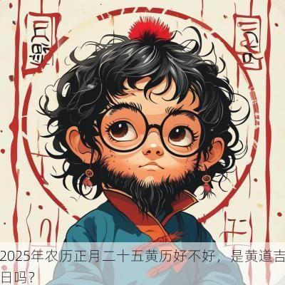 2025年农历正月二十五黄历好不好，是黄道吉日吗？