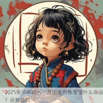 2025癸卯年农历一月出生的兔宝宝什么命运？运势好吗