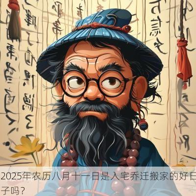 2025年农历八月十一日是入宅乔迁搬家的好日子吗？