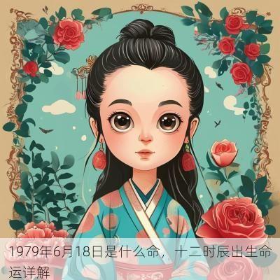 1979年6月18日是什么命，十二时辰出生命运详解