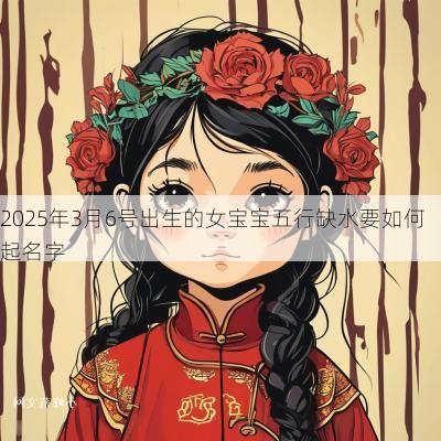 2025年3月6号出生的女宝宝五行缺水要如何起名字