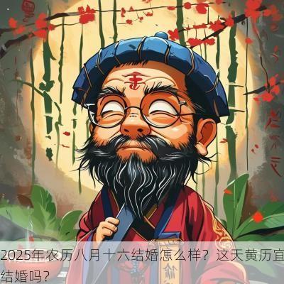2025年农历八月十六结婚怎么样？这天黄历宜结婚吗？