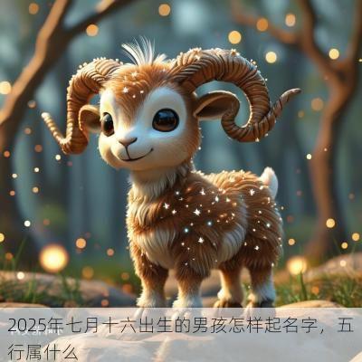 2025年七月十六出生的男孩怎样起名字，五行属什么