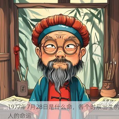 1977年7月28日是什么命,各个时辰出生的人的命运 1977年7月28日是什么命,各个时辰出生的人的命运