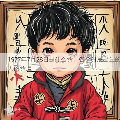 1977年7月28日是什么命,各个时辰出生的人的命运 1977年7月28日是什么命,各个时辰出生的人的命运
