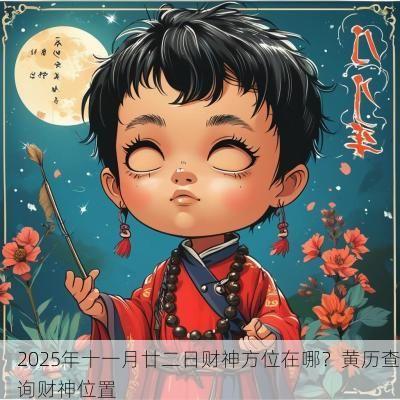 2025年十一月廿二日财神方位在哪？黄历查询财神位置