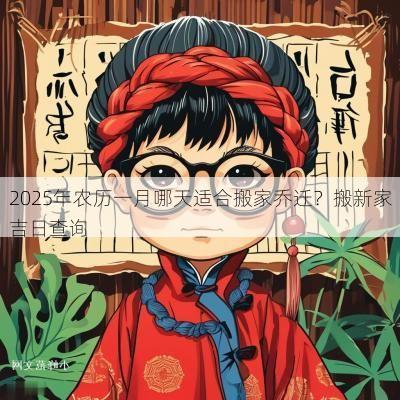 2025年农历一月哪天适合搬家乔迁？搬新家吉日查询