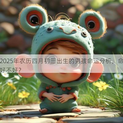 2025年农历四月初三出生的男孩命运分析,命好不好? 2025年农历四月初三出生的男孩命运分析,命好不好?
