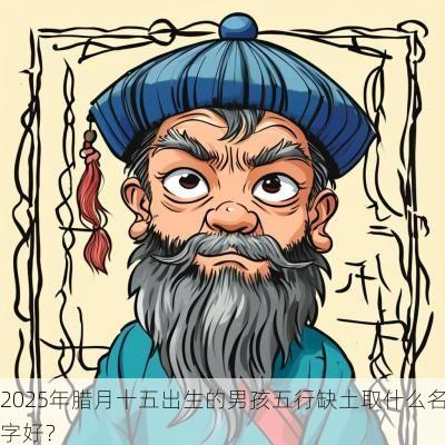 2025年腊月十五出生的男孩五行缺土取什么名字好？