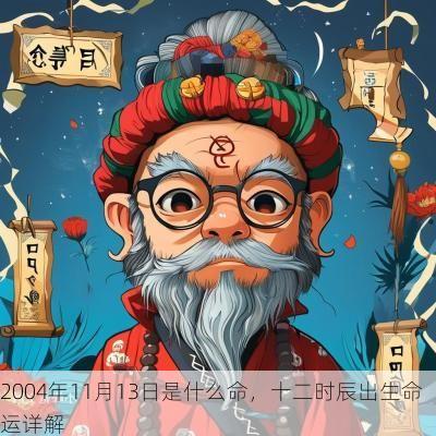 2004年11月13日是什么命，十二时辰出生命运详解