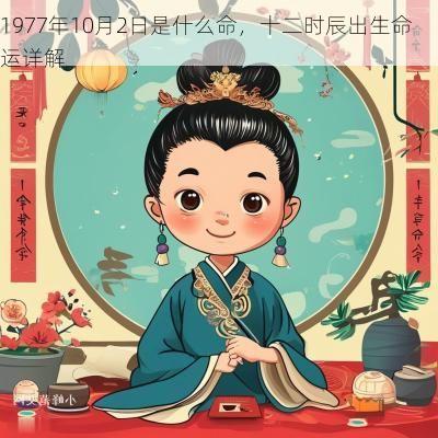 1977年10月2日是什么命，十二时辰出生命运详解