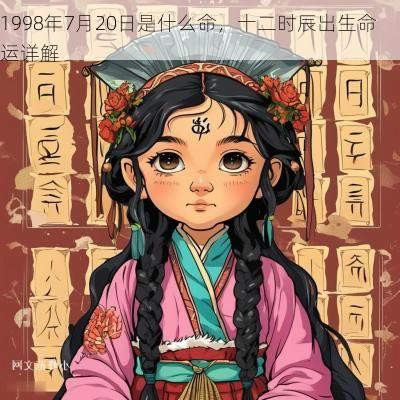 1998年7月20日是什么命，十二时辰出生命运详解