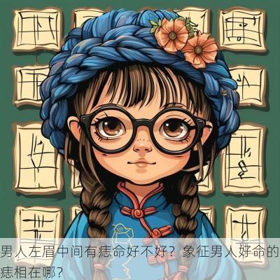 男人左眉中间有痣命好不好？象征男人好命的痣相在哪？