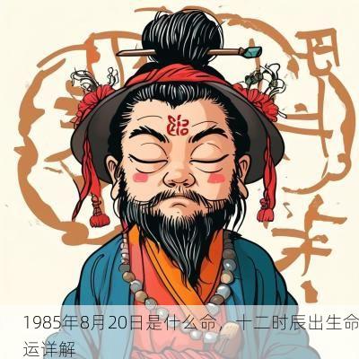 1985年8月20日是什么命，十二时辰出生命运详解