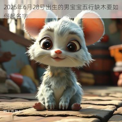 2025年6月28号出生的男宝宝五行缺木要如何起名字