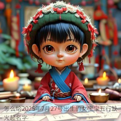 怎么给2025年7月27号出生的女宝宝五行缺火起名字