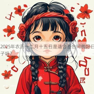 2025年农历十二月十五日是适合签合同的好日子吗？