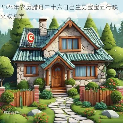 2025年农历腊月二十六日出生男宝宝五行缺火取名字