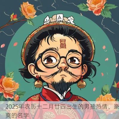 2025年农历十二月廿四出生的男孩热情、豪爽的名字