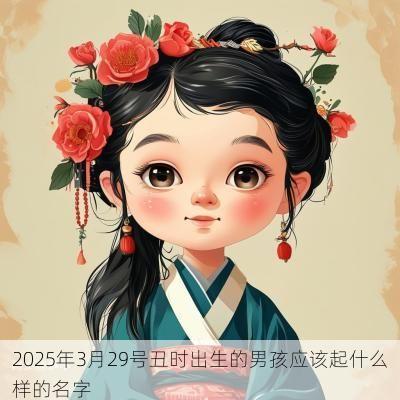 2025年3月29号丑时出生的男孩应该起什么样的名字
