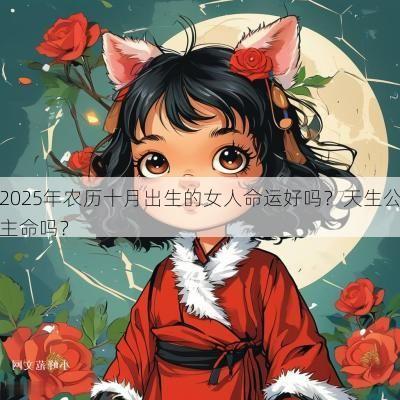 2025年农历十月出生的女人命运好吗？天生公主命吗？