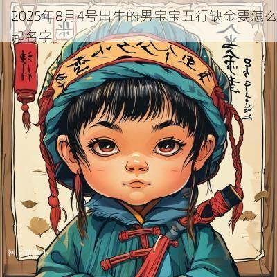 2025年8月4号出生的男宝宝五行缺金要怎么起名字