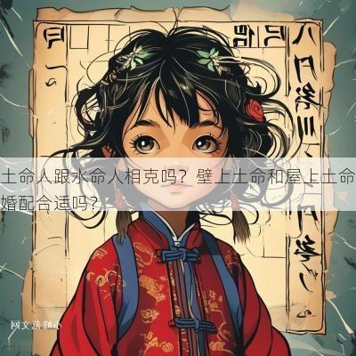 土命人跟水命人相克吗？壁上土命和屋上土命婚配合适吗？