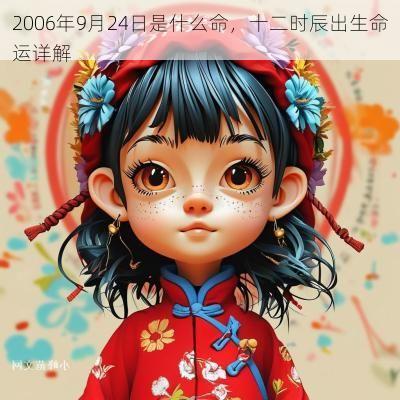 2006年9月24日是什么命,十二时辰出生命运详解 2006年9月24日是什么命,十二时辰出生命运详解