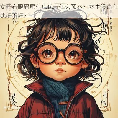 女子右眼眉尾有痣代表什么预兆？女生眼边有痣好不好？
