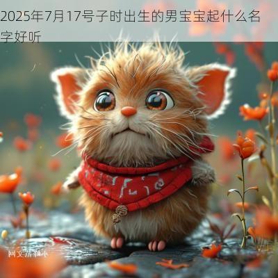 2025年7月17号子时出生的男宝宝起什么名字好听 2025年7月17号子时出生的男宝宝起什么名字好听